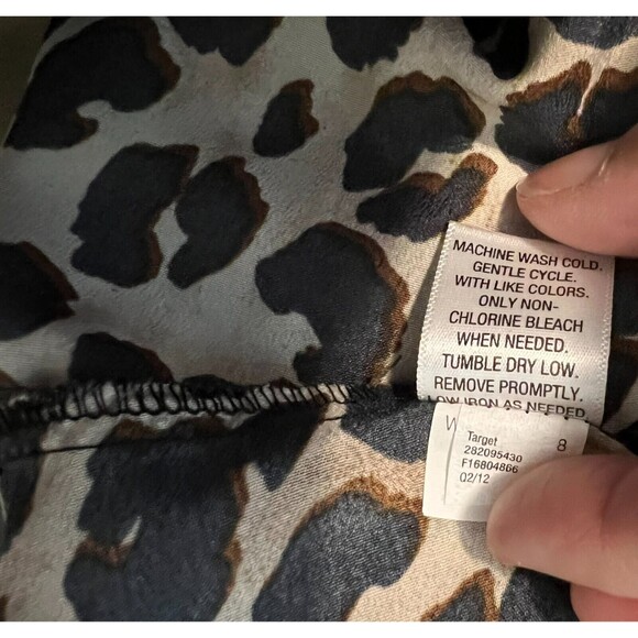 Xhilaration Y2K Hi-Low Slip Dress Size L Animal Print Whimsigoth Fairy Grunge - Picture 8 of 10